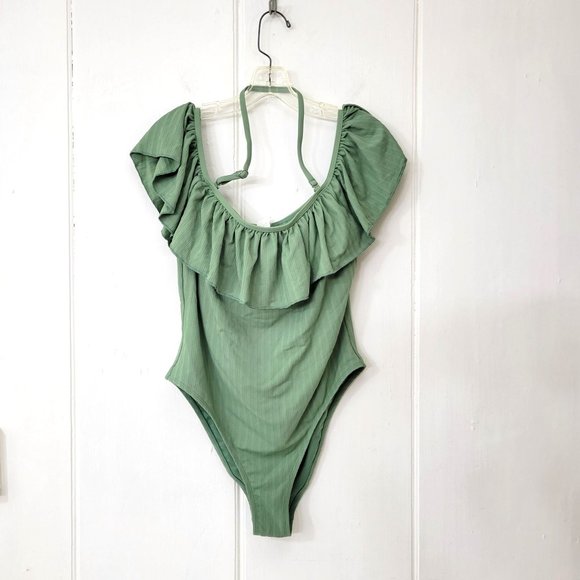Cupshe Green One Piece Bathing Suit Size XL New with Tags - Picture 6 of 7